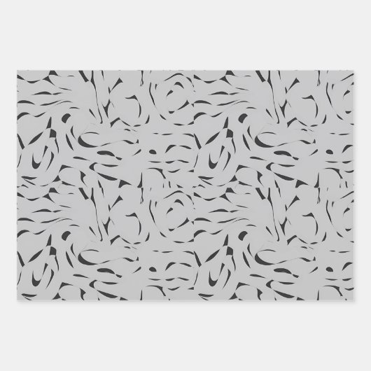 ZWART-WIT WIKKELPAPIER INPAKPAPIER VEL (Voorkant 2)