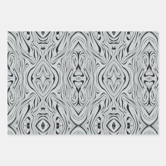 ZWART-WIT WIKKELPAPIER INPAKPAPIER VEL (Voorkant)