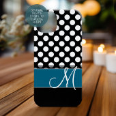 Zwart wit witte vlek Case-Mate iPhone case