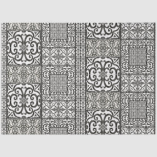 Zwart wit  wonderhuismeubilair ontkoppeling tissuepapier