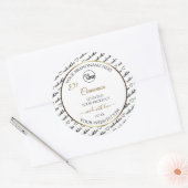 Zwart-wit Word Art Gold Product Labels Logo (Envelop)