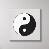 Zwart-wit Yin-Yang Stretched Canvas afdrukken (Voorkant)