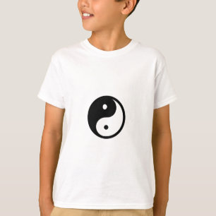 Zwart-wit Yin/Yang-symbool T-shirt