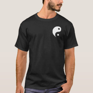 Zwart-wit Yin Yang Taoist-symbool T-shirt
