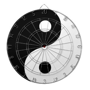 Zwart-Wit Yin Yang Taoïstisch Symbool Dartbord