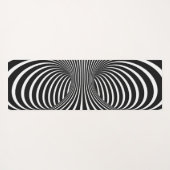 Zwart-wit Yogamat (Achterkant (horizontaal))