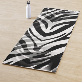 Zwart-wit Zebra Abstract Yogamat