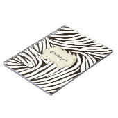 Zwart wit Zebra afdrukken Notitieboek (Linkerzijde)
