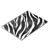 Zwart wit Zebra — Dierenafdrukken Notitieboek (Linkerzijde)