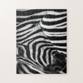 Zwart-wit Zebra Legpuzzel (Verticaal)