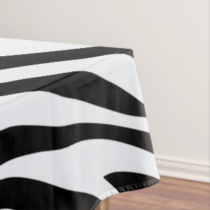 Zwart-wit Zebra Oerwoud Dierenprint Tafelkleed