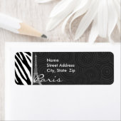 Zwart-wit Zebra; Parijs Etiket (Insitu)