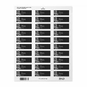 Zwart-wit Zebra; Parijs Etiket (Full Sheet)