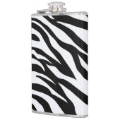 Zwart & Wit Zebra Patroon Safari Wrapped Heupfles (Links)