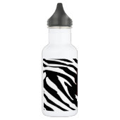 Zwart-wit Zebra Print 32. oz. Waterfles (Links)