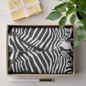 Zwart-wit Zebra Print Decoupage Tissuepapier (Geschenk)