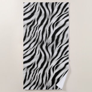 Zwart Wit Zebra Print Dier Strandlaken