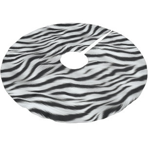 Zwart Wit Zebra Print Dierensafari Kerstboom Rok