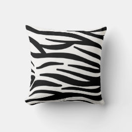 Zwart-wit Zebra Print Sierkussen