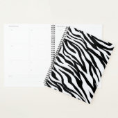 Zwart-wit Zebra Safari Animal Print Planner (Display)