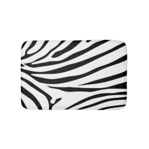 Zwart-wit Zebra Safari Badmat