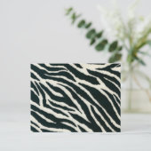 Zwart-wit zebraprint ansichtkaarten briefkaart (Staand voorkant)