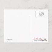 Zwart-wit zebraprint ansichtkaarten briefkaart (Achterkant)