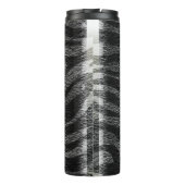 Zwart-wit zebraprint glamoureus chic thermosbeker (Achterkant)