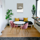 Zwart-wit zeeschelpen canvas