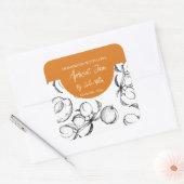 Zwart-wit Zelfgemaakt Apricot Jam Label (Envelop)