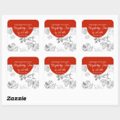 Zwart-wit Zelfgemaakt Raspberry Jam Label (Vel)