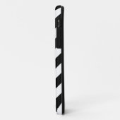Zwart-wit Zigzag Chevrons Patroon Case-Mate iPhone Case (Achterkant/links)