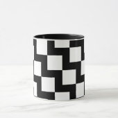 Zwart Wit ZigZag Mok (Midden)