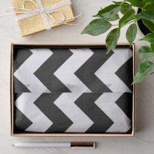 Zwart-wit Zigzag-papier Tissuepapier