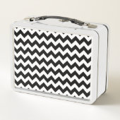 Zwart-wit zigzag patroon, Chevron Pattern (Achterkant)