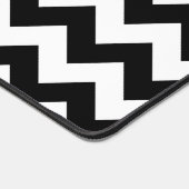 Zwart-wit zigzag patroon, Chevron Pattern Bureaumat (Hoek)