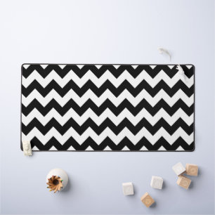 Zwart-wit zigzag patroon, Chevron Pattern Bureaumat