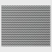 Zwart-wit zigzag patroon, Chevron Pattern Cadeaupapier (Vlak)