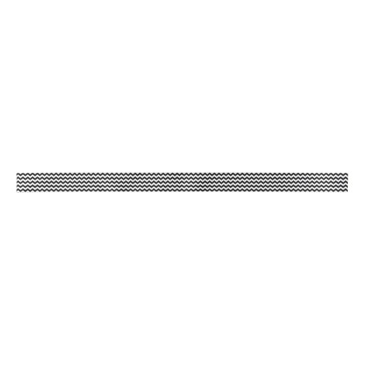 Zwart-wit zigzag patroon, Chevron Pattern Lint (Voorkant)