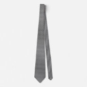 Zwart-wit zigzag patroon, Chevron Pattern Stropdas (Voorkant)
