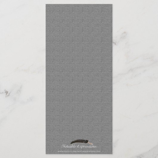 Zwart Wit Zilver Art Deco Lijst Bruiloft Menu (Achterkant)