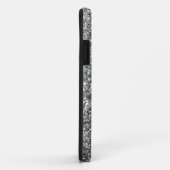 Zwart-wit "zilver" granietpatroon Case-Mate iPhone case (Achterkant/rechts)