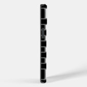 Zwart-wit zilverkleurig Tartan Gecontroleerd patro Case-Mate iPhone Case (Achterkant / Rechts)