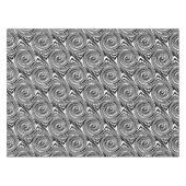 Zwart-wit zwenkpatroon tafelkleed (Voorkant (Horizontaal))