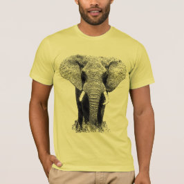 Zwart-witachtig olifant t-shirt