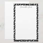 Zwart-witafdrukken | Gepersonaliseerd Briefpapier (Voorkant / Achterkant)