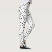 Zwart-witafdrukken Leggings (Rechts)