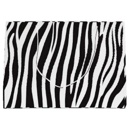 Zwart-witafdrukken van Zebra Groot Cadeauzakje
