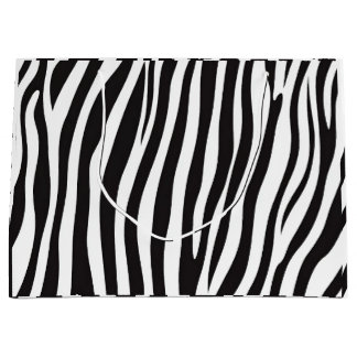Zwart-witafdrukken van Zebra Groot Cadeauzakje