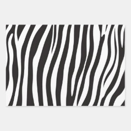 Zwart-witafdrukken van Zebra Inpakpapier Vel